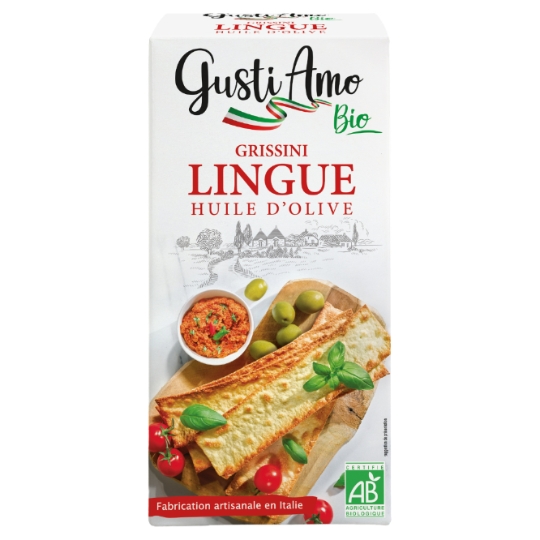 Grissini lingue à l'huile d'olive GUSTI AMO BIO