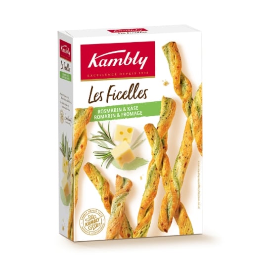 Biscuits Apéritifs Ficelles Romarin Fromage KAMBLY