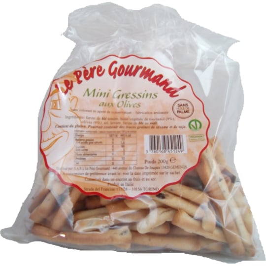Gressins Mini aux Olives LE PERE GOURMAND