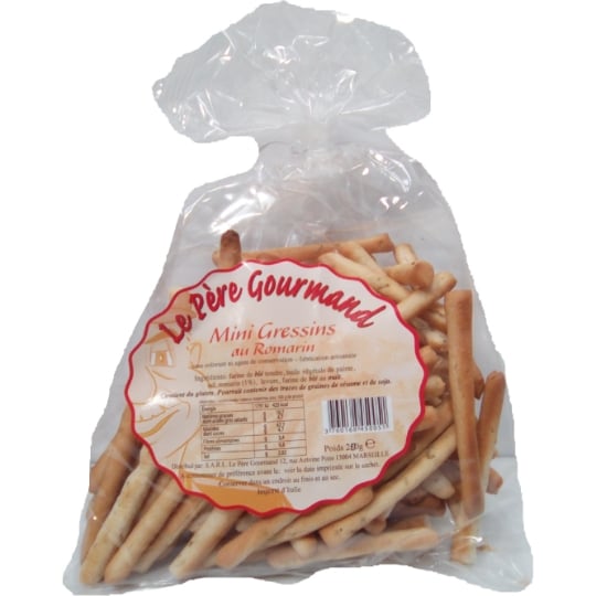 Mini Gressins Au Romarin LE PERE GOURMAND