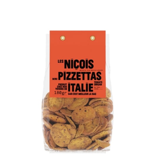 Biscuits apéritif mni-pizzetta tomate origan de Tata Josie LES NICOIS