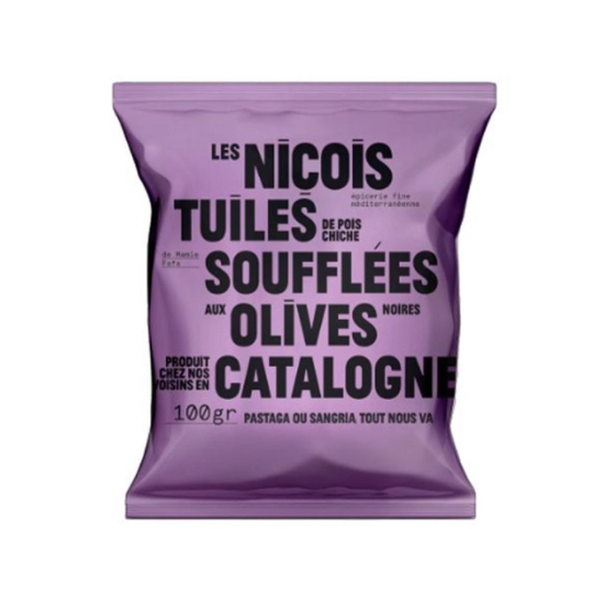 Chips Souflées aux Olives Noires de Catalogne LES NICOIS