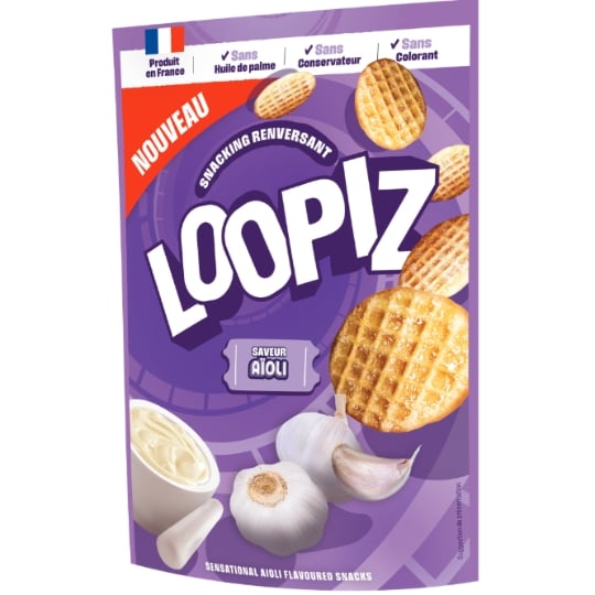 Biscuits Apéritifs à l'Aïoli LOOPIZ