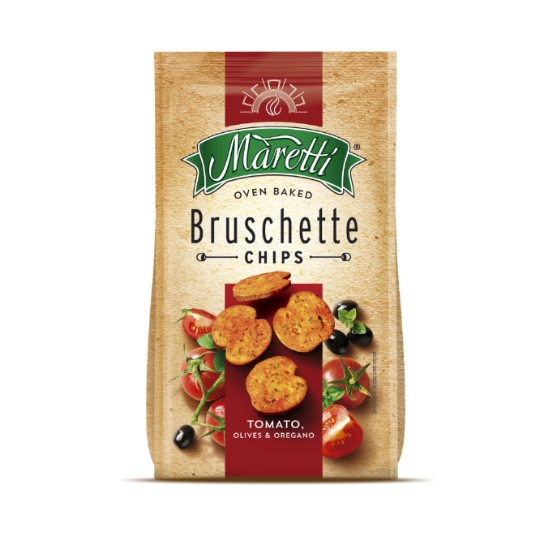 Chips Bruschette Saveur Tomate, Olives et Origan MARETTI