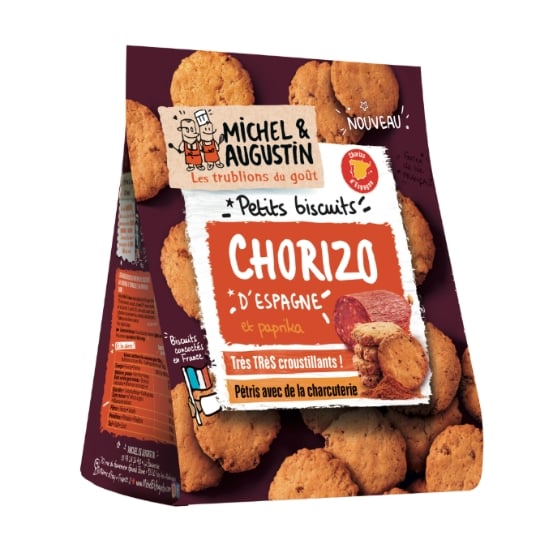 Biscuits Apéritifs Chorizo et Paprika MICHEL ET AUGUSTIN