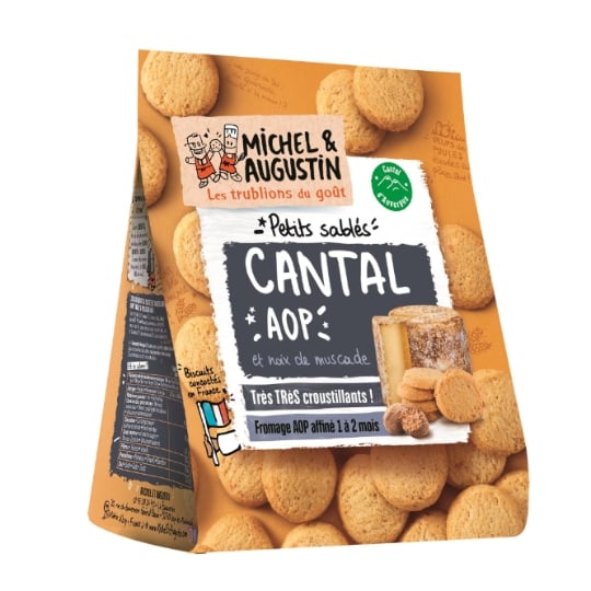 Biscuits Apéritifs Sablés Cantal et Noix de Muscade AOP MICHEL ET AUGUSTIN