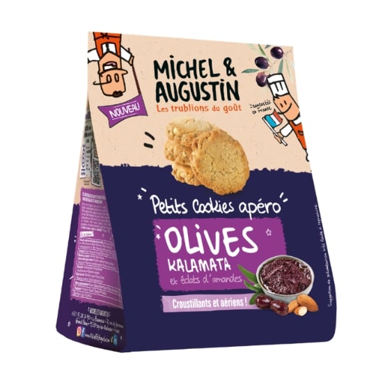 Biscuits Apéritifs Cookies Olives Kalamata et Amandes MICHEL ET AUGUSTIN