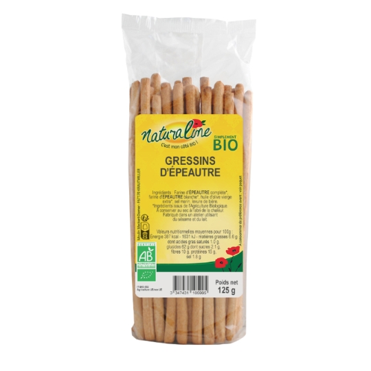 Gressins bio d'épeautre NATURALINE