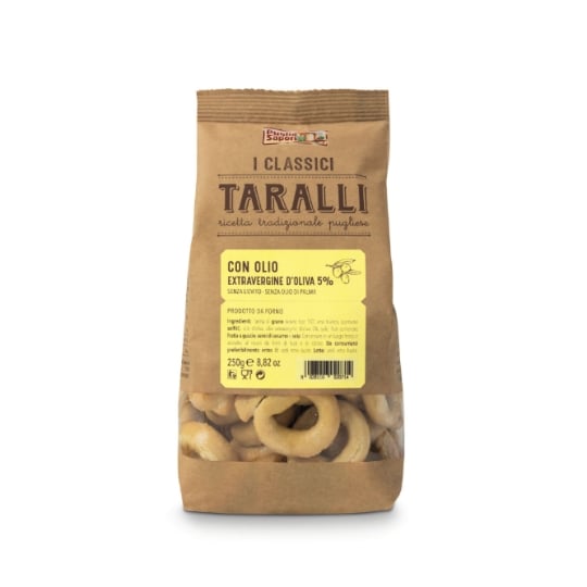 Biscuits salés taralli  à l'huile d'olive extra vierge PUGLIA SAPORI