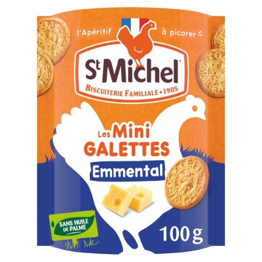 Biscuits Apéritifs Mini Galettes Emmental ST MICHEL