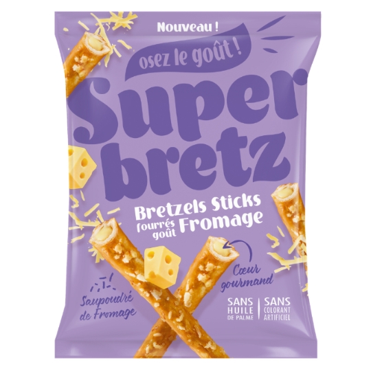 Bretzel en Sticks Fourrés Goût Fromage SUPERBRETZ