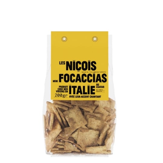 Biscuits apéritif mini focaccias au zaatar de Mamie Colette