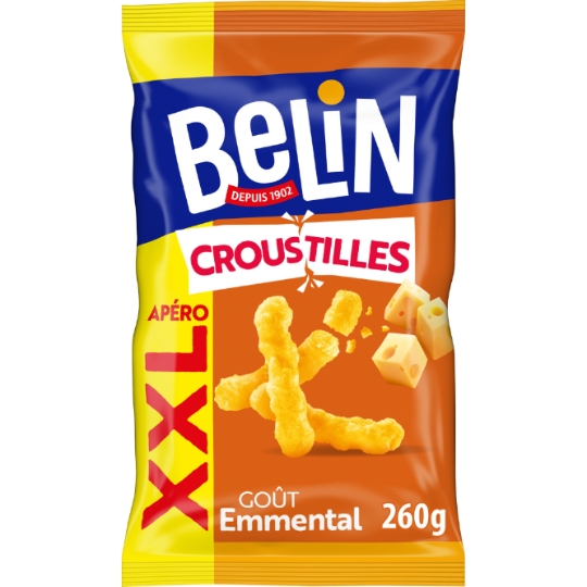 Biscuits Apéritifs Saveur Emmental Croustilles BELIN