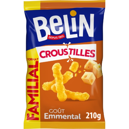 Biscuits apéritifs goût emmental Croustilles BELIN
