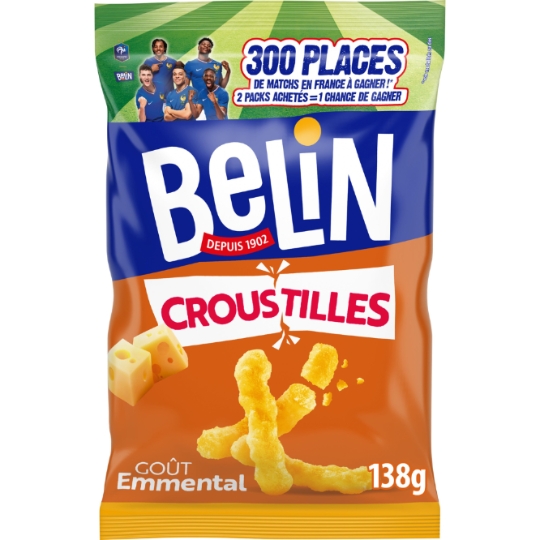 Biscuits apéritifs goût emmental Croustilles BELIN