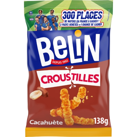 Biscuits apéritifs goût cacahuètes Croustilles BELIN