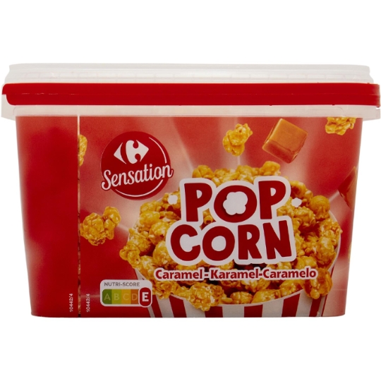Pop-corn au caramel CARREFOUR SENSATION