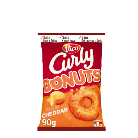 Chips Donuts Saveur Cheddar CURLY