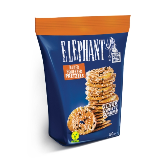 Bretzels aux Graines de Sésame Noires et Blanches Vegan ELEPHANT