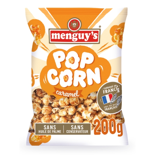 Pop Corn Caramel Sans Huile de Palme Sans Conservateur MENGUY'S
