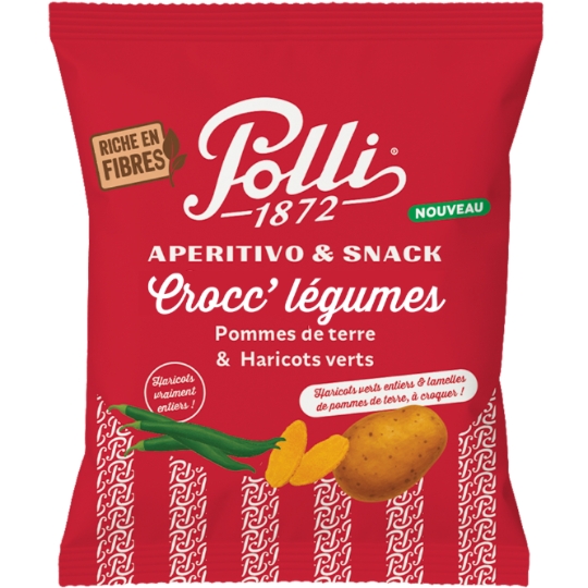 Biscuit salé Crocc' Légumes Pommes de Terre & Haricots Verts POLLI