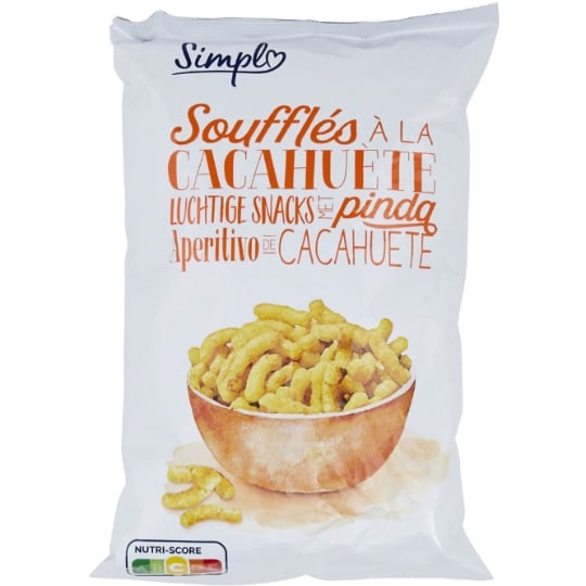 Biscuits apéritifs soufflés cacahuète SIMPL
