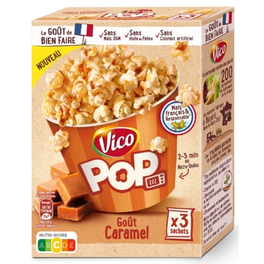 Pop-Corn Caramel Micro-Ondes VICO