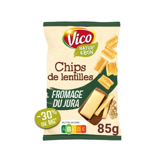 Chips de Lentilles Saveur Fromage du Jura VICO
