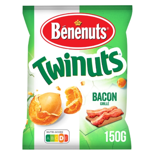 Cacahuètes Enrobées Saveur Bacon Twinuts BENENUTS