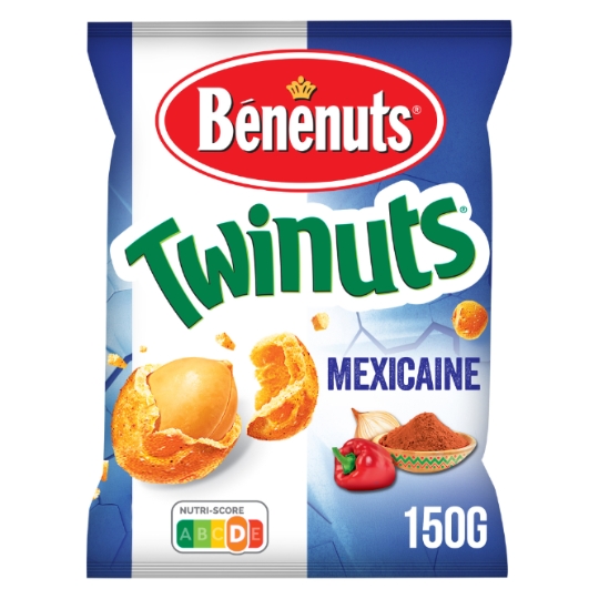 Cacahuètes twinuts saveur Mexicaine BENENUTS