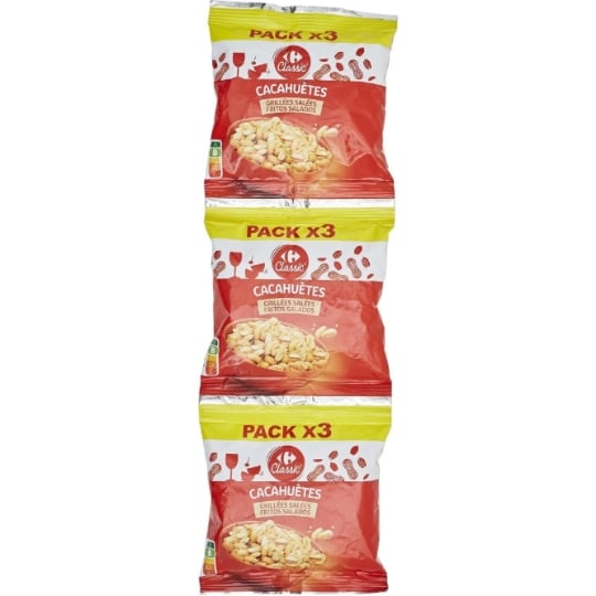 Cacahuètes grillées salées CARREFOUR CLASSIC'
