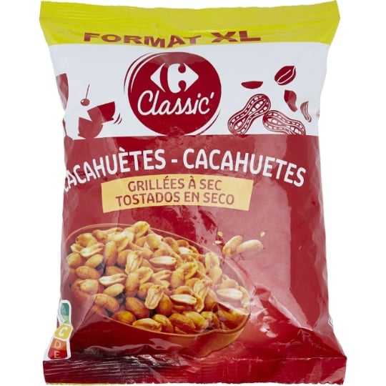 Cacahuètes grillées à sec CARREFOUR CLASSIC'