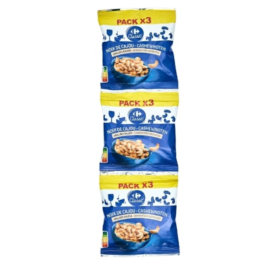 Noix de cajou grillées salées CARREFOUR CLASSIC'
