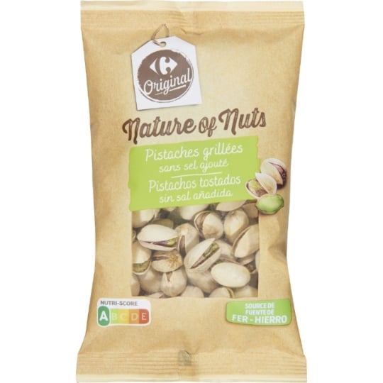 Pistaches Grillées sans Sel Ajouté CARREFOUR ORIGINAL