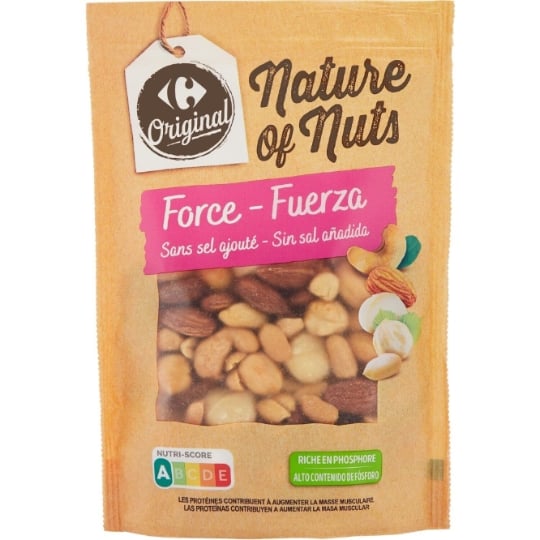 Mélange Force cacahuètes fruits à coque CARREFOUR ORIGINAL