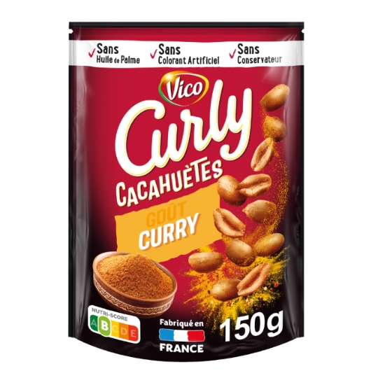 Cacahuètes Saveur Curry CURLY