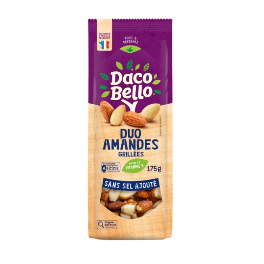 Duo amandes grillées sans sel DACO BELLO