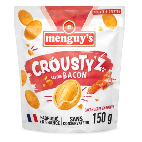 Cacahuètes  enrobées croustillantes bacon MENGUY'S