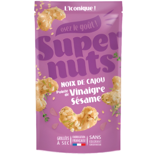 Noix de Cajou Pointe de Vinaigre Sésame SUPERNUTS