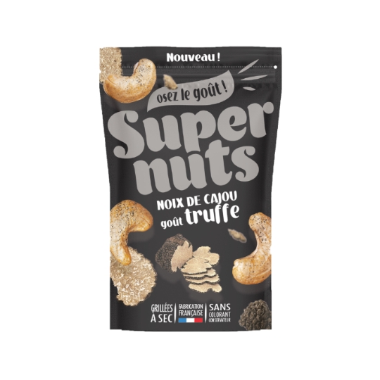 Noix de Cajou Goût Truffe Grillées à sec SUPERNUTS
