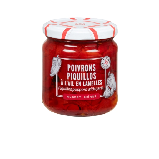 Poivrons Piquillos à l'Ail en Lamelles ALBERT MENES