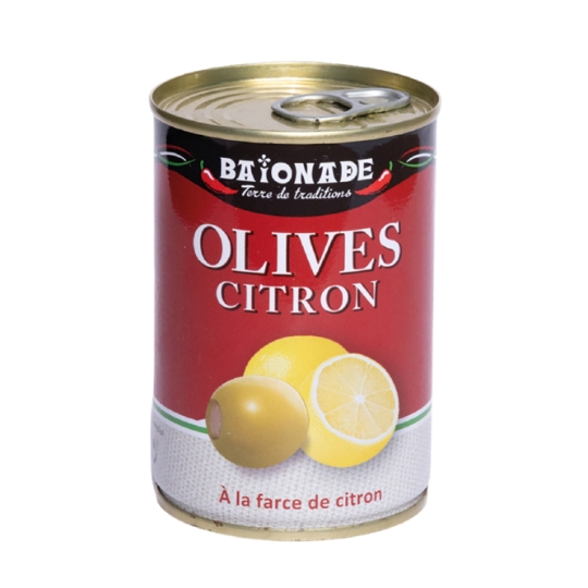 Olives Citron à la farce de Citron BAIONADE
