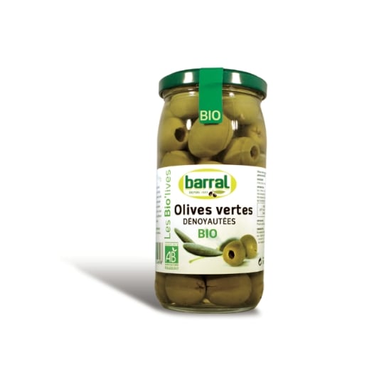 Olives Vertes Dénoyautées Bio BARRAL
