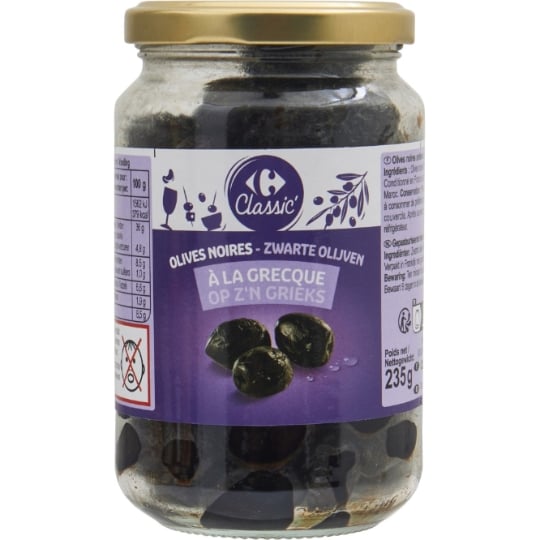 Olives Noires à la Grecque CARREFOUR CLASSIC'