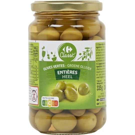 Olives Vertes Entières CARREFOUR CLASSIC'