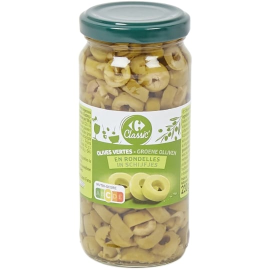 Olives Vertes en Rondelles CARREFOUR CLASSIC'