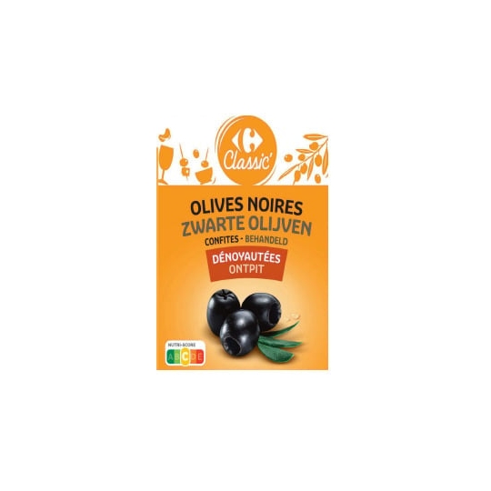 olives noires dénoyautées CARREFOUR CLASSIC'