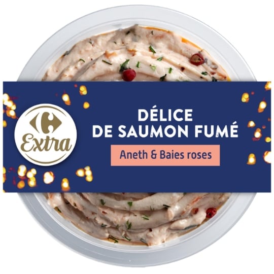 Tartinable de Saumon Fumé Aneth et Baies Roses CARREFOUR EXTRA