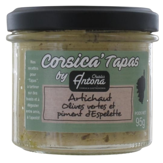 Tapas Artichaut, Olives Vertes et Piment d'Espelette CHARLES ANTONA