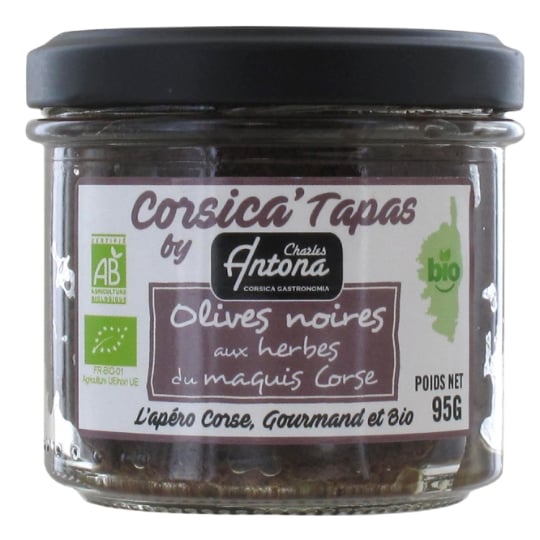 Tapas Olives Noires Aux Herbes du Maquis Corse CHARLES ANTONA